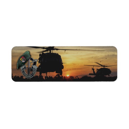 Étiquette 3rd special forces sf green berets fort Bragg (Devant)