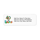 Étiquette 40 est Fabuleux T-shirts et cadeaux d'anniversaire (Devant)