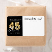 Étiquette 45 Année Classe Réunion Nom Balise Se souvenir de  (En situation)