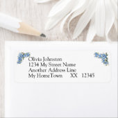 Étiquette 4 Ligne Adresse de retour sur le Mariage de Peony (En situation)
