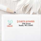 Étiquette 50 et fabuleuse adresse anniversaire (En situation)