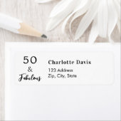 Étiquette 50 Fabuleuse adresse de retour (En situation)