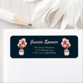 Étiquette 50 & Fabulous Rose Gold Anniversaire de retour (En situation)