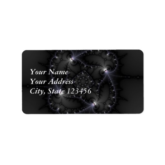 Étiquette 50 Nuances De Gris - Art Fractal (Devant)