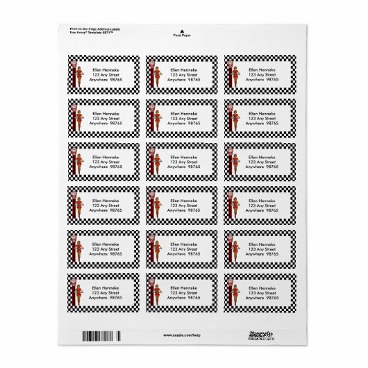 Étiquette 50s Retro Diner (Feuille entière)