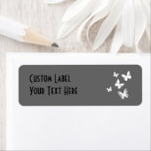 Étiquette 5 papillons blancs (En situation)