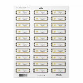 Étiquette 60 & SENSATIONNEL 60e anniversaire retour Adresse (Feuille entière)