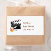 Étiquette 60e anniversaire Movie Thème (En situation)