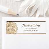 Étiquette .75"x2.25" Adresse de retour Parti marocain (En situation)