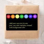 Étiquette 7 chakras et leurs symboles (En situation)