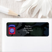 Étiquette 82e division aéroportée timbre de guerre (En situation)