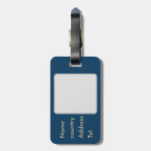 Étiquette À Bagage اسمك او your name personalized  (Dos Vertical)