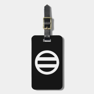 ÉTIQUETTE À BAGAGE 丸 に 二 つ 引 き