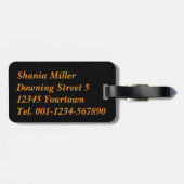 Étiquette À Bagage 1001 Réflexion orientale de la nuit (Dos horizontal)