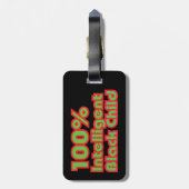 Étiquette À Bagage 100% Enfant noir intelligent (Dos Vertical)