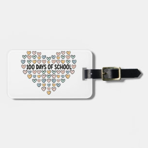 Étiquette À Bagage 💖 100 jours de conception cardiaque à l'école