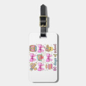 Étiquette À Bagage 🌈 🎀 100 jours de 🎉 scolaire 📚 (Devant Vertical)