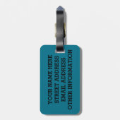 Étiquette À Bagage 100 plongées (Dos Vertical)