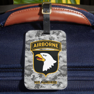 Étiquette À Bagage 101e division aéroportée Camouflage urbain Personn