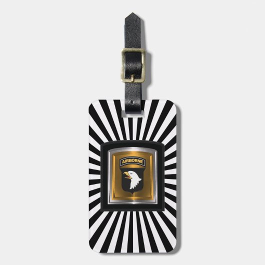Étiquette À Bagage 101e division aéroportée "Eagles hurlants" (Devant Vertical)