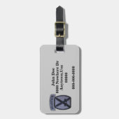 Étiquette À Bagage 10e étiquette de bagage de patchs de la division d (Devant Vertical)