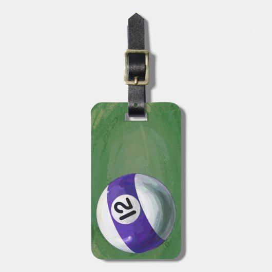 Étiquette À Bagage 12 balles (Devant Vertical)