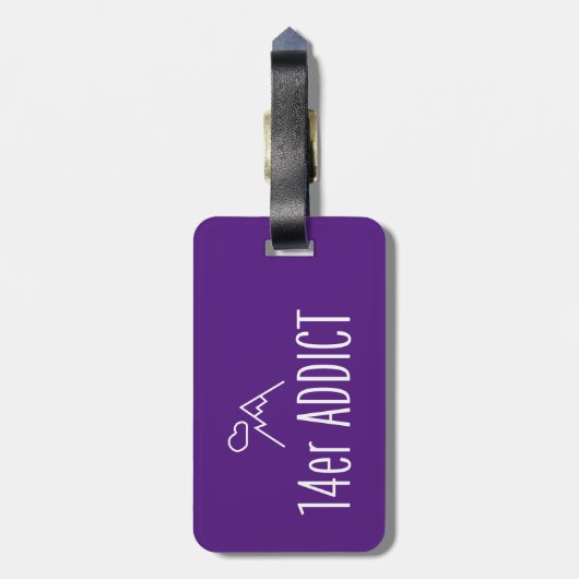 Étiquette À Bagage 14er Addict (Dos Vertical)