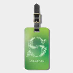 Étiquette À Bagage 16e Century Celtic Knot Decorative Capital S