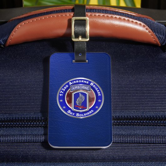 Étiquette À Bagage 173e brigade aéroportée   (Insitu Rectoal 2)