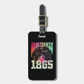 Étiquette À Bagage 1865 Liberté noire afro-américaine (Devant Vertical)