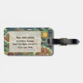 Étiquette À Bagage 1950 Dole Map of Hawaii Joseph Feher Oil Paint Lug (Dos horizontal)