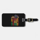 Étiquette À Bagage 19 Juin Journée De Souvenir Liberté Noire (Devant horizontal)