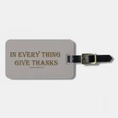 Étiquette À Bagage 1 Thessaloniciens 5:18 (Devant horizontal)