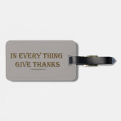 Étiquette À Bagage 1 Thessaloniciens 5:18 (Dos horizontal)