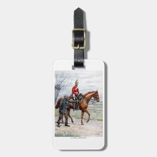 Étiquette À Bagage 1er Royal Dragoons (Devant Vertical)