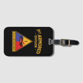 Étiquette À Bagage 1re division blindée Insigne "Old Ironsides" (Devant Horizontal)