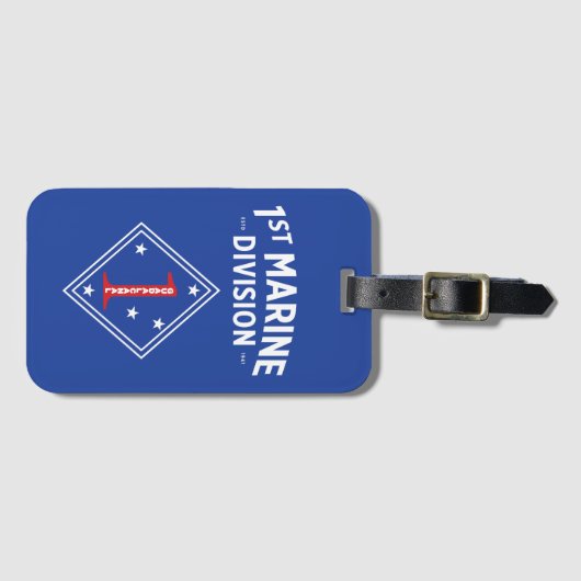 Étiquette À Bagage 1re division maritime Insigne (Devant Horizontal)