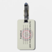 Étiquette À Bagage [200] Eagle à tête double du Rite écossais (Dos Vertical)