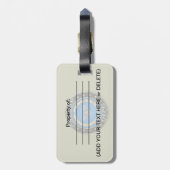 Étiquette À Bagage [200] Garde côtière : Capitaine (CAPT) (Dos Vertical)