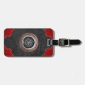 Étiquette À Bagage [200] Vegvisir - Viking Silver Magic Runic Compass (Devant horizontal)
