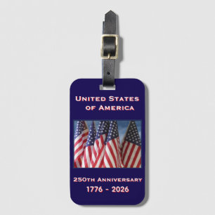 Étiquette À Bagage 250e anniversaire USA Patriotic Commemorative