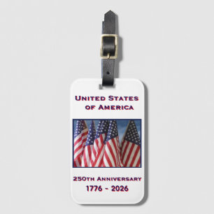 Étiquette À Bagage 250e anniversaire USA Patriotic Commemorative