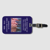 Étiquette À Bagage 250th Anniversary USA Patriotic Commemorative (Devant Horizontal)