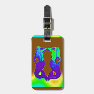 Étiquette À Bagage 2 sirènes violettes