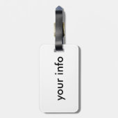 Étiquette À Bagage 2 sirènes violettes (Dos Vertical)