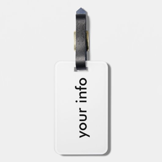 Étiquette À Bagage 2 sirènes violettes (Dos Vertical)