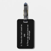 Étiquette À Bagage 2 sortes de gens dans ce monde (Dos Vertical)