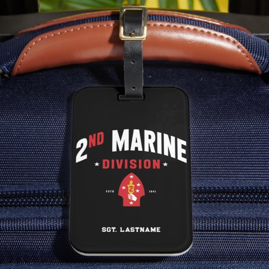 Étiquette À Bagage 2e division maritime "Le Silent Second" (Insitu Rectoal 2)