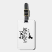 Étiquette À Bagage 2ème DÉFENSEUR d'AMENDEMENT - droites d'arme à (Devant Vertical)