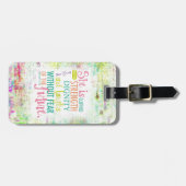 Étiquette À Bagage 31:25 artistique de proverbes (Devant horizontal)